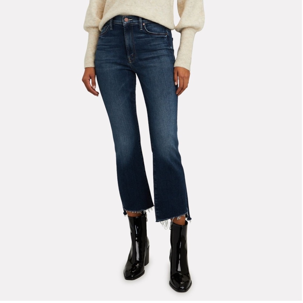 Mother Denim Insider Crop Step Fray jeans
